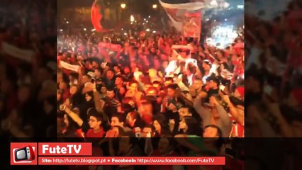 Loucura em Braga à chegada dos Guerreiros v1 - Taça de Portugal
