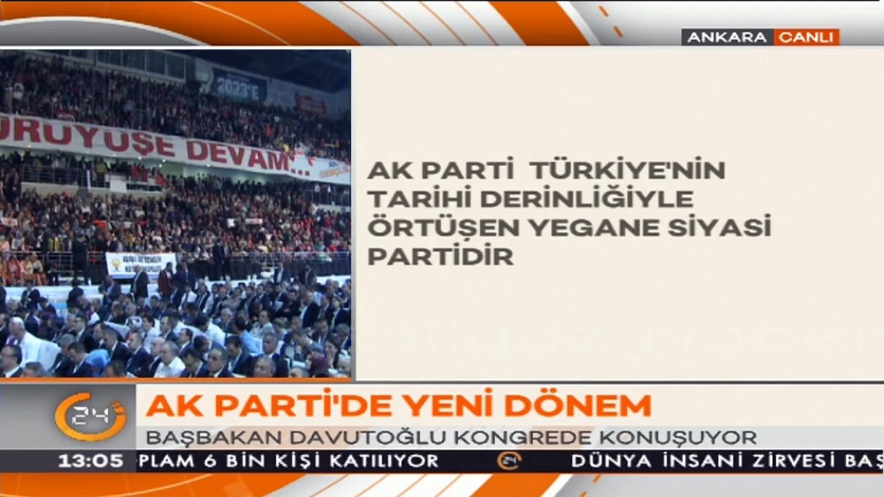 AK PARTİ'DE YENİ DÖNEM-AHMET DAVUTOĞLU KONGRE'DE KONUŞTU-22 MAYIS 2016