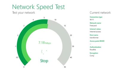 Test the speed of your computer with Network Speed Test