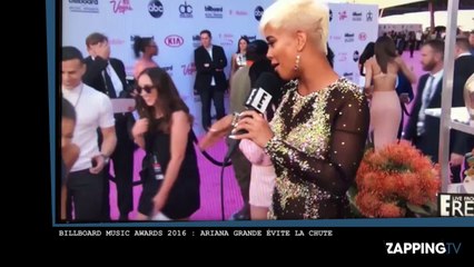 Billboard Music Awards 2016 : Ariana Grande frôle la chute sur le tapis rouge (Vidéo)