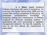 Jose Pineiro is a Miami Based Self-Motivated Software Developer