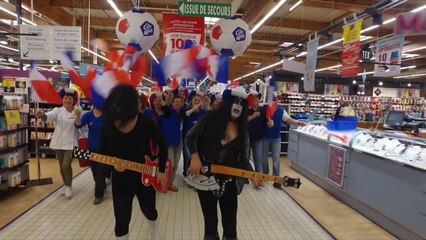 Quand le Carrefour de Charleville Mezières fête l'Euro 2016