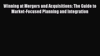 Read Winning at Mergers and Acquisitions: The Guide to Market-Focused Planning and Integration