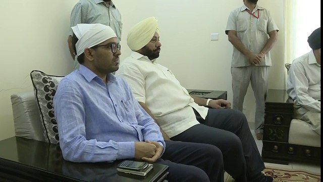 CM Punjab Badal meets Ranjit Singh Dhadrian wale