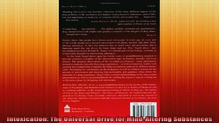 READ book  Intoxication The Universal Drive for MindAltering Substances Free Online