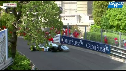 Маршалы уронили коллекционный McLaren на GP Historique de Monaco