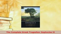PDF  The Complete Greek Tragedies Sophocles II  Read Online