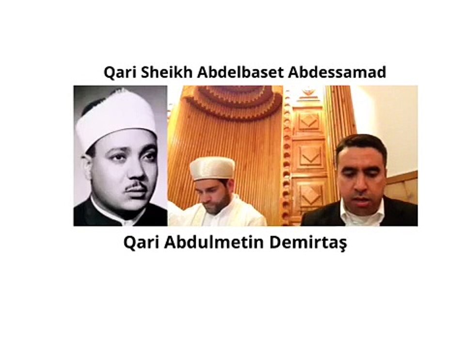 Metin Demirtaş. Kuran tilaveti. "Fatiha & Elif Lâm Mim." Mısır arap şivesi, Sheikh Abdussamed makamı