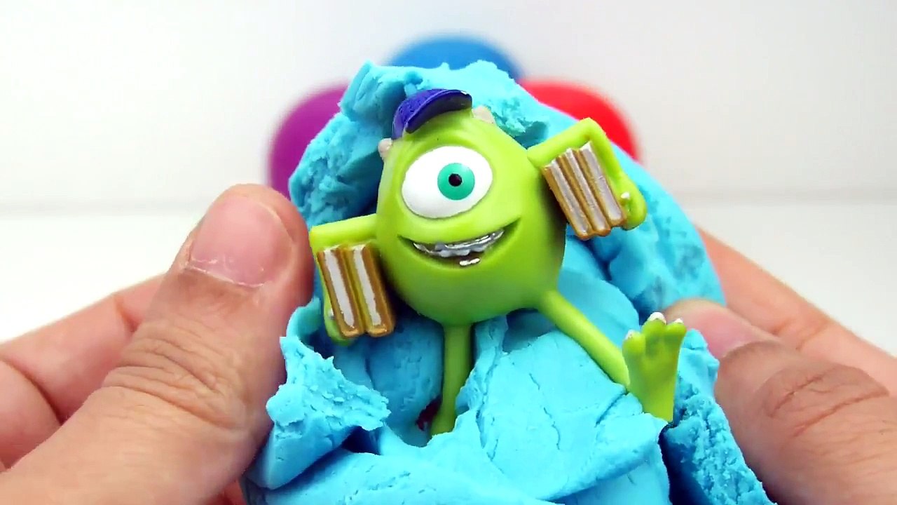 HULK SMASH PLAY DOH SURPRISE EGGS COLORS + Peppa Pig Nemo Hello Kitty Frozen Mcqueen CARS Spiderman