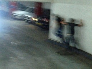 Descente parking en skate