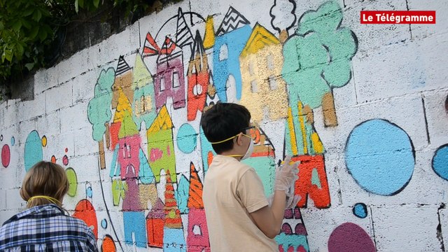 Quimper. Droits de l'enfant : la fresque les affirme