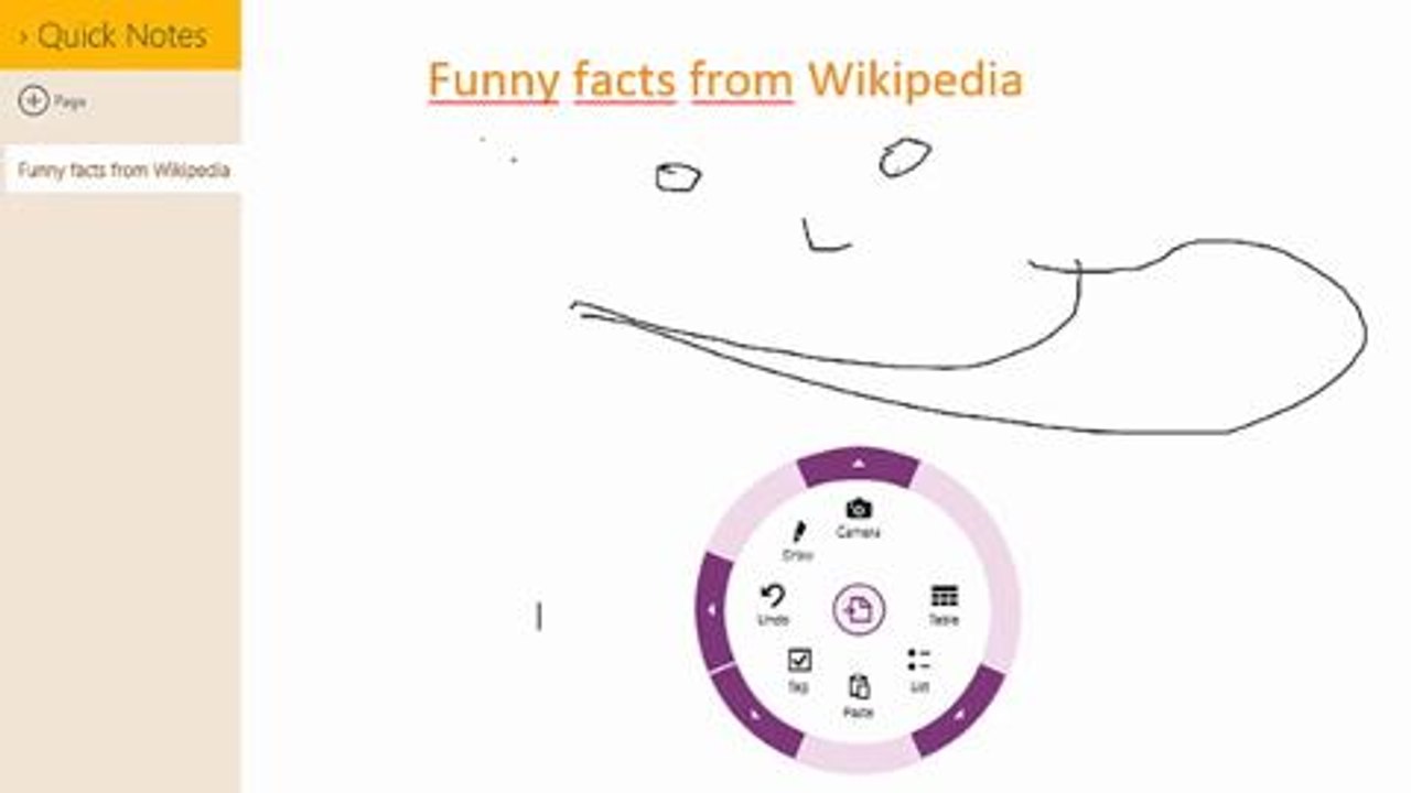 One Note für Windows 8 in der Snap-Miniansicht