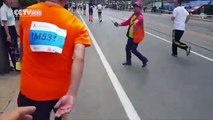 Dozens of Dalian Marathon runners collapse