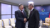 Cumhurbaşkan Erdoğan, Ukrayna Devlet Başkanı Poroşenko'yu Kabul Etti