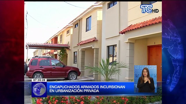 Encapuchados armados incursionan en urbanización privada