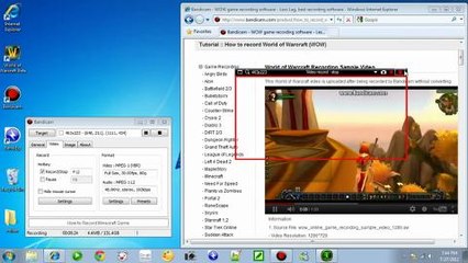 Bandicam - Mode de capture du bureau