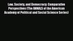 Read Law Society and Democracy: Comparative Perspectives (The ANNALS of the American Academy