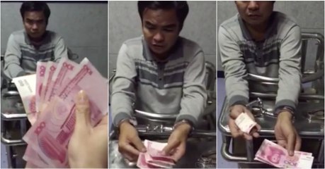 Ladrão impressiona polícias com truque para roubar notas