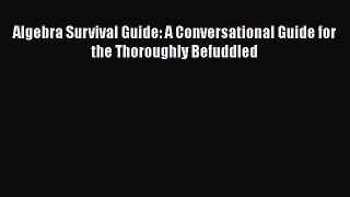 Read Algebra Survival Guide: A Conversational Guide for the Thoroughly Befuddled PDF Free