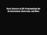 Download Basic Sensors in iOS: Programming the Accelerometer Gyroscope and More PDF Free