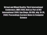 [PDF] Virtual and Mixed Reality: Third International Conference VMR 2009 Held as Part of HCI