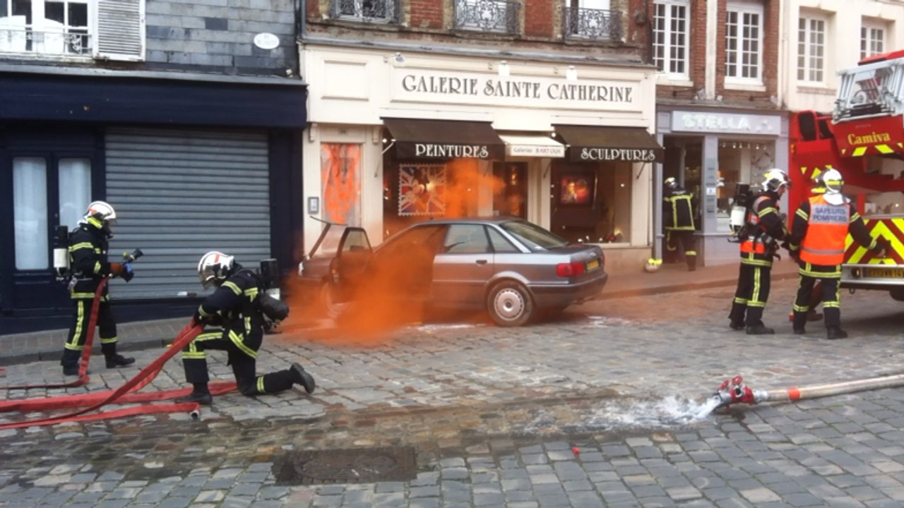 Les sapeurs-pompiers en exercice à Honfleur