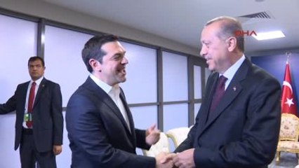 Cumhurbaşkanı Erdoğan, Yunanistan Başbakanı Çipras ile Görüştü