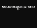 [PDF] Authors Copyright and Publishing in the Digital Era [Download] Online