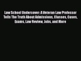 Read Law School Undercover: A Veteran Law Professor Tells The Truth About Admissions Classes