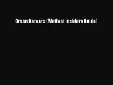 Download Green Careers (Wetfeet Insiders Guide) PDF Online