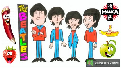 Beatles on Cartoons and Drawings