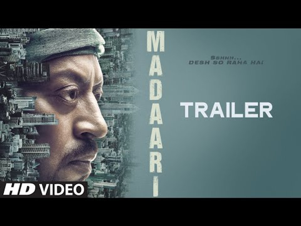 MADAARI Official Trailer 2016 - Irrfan Khan, Jimmy Shergill - T-Series