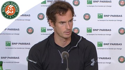 Roland-Garros 2016 Conférence de presse Murray / 1T