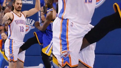 Draymond Green Kicks Steven Adams In His Balls AGAIN