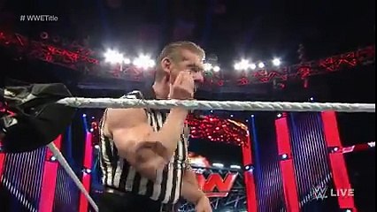 Reigns vs. Sheamus - Mr. McMahon Guest Ref. for WWE World Heavyweight Title- Raw, Jan. 4, 2015