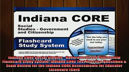 READ book  Indiana CORE Social Studies  Government and Citizenship Flashcard Study System Indiana  FREE BOOOK ONLINE