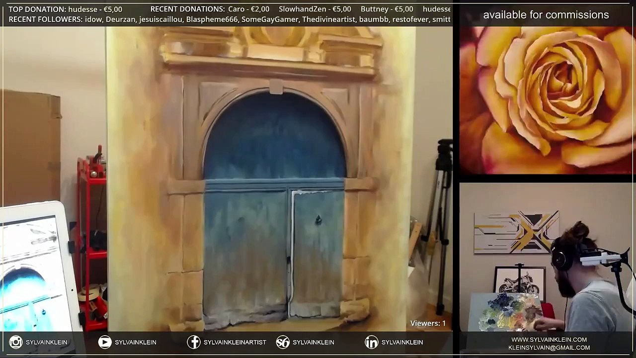 [TimeLapse] Internal Door - oil painting on canvas