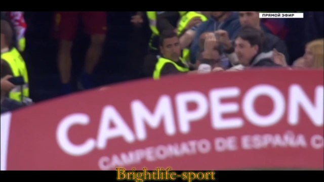 Награждение Барселоны - победителя Кубка Испании 2015/2016