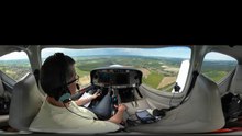 ✈ 360° 4k Approche et atterrissage à Auxerre LFLA avec ATC
