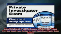 FREE PDF  Private Investigator Exam Flashcard Study System PI Test Practice Questions  Review for  BOOK ONLINE