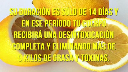 Reto de sólo 14 días para perder más de 9 kilos.