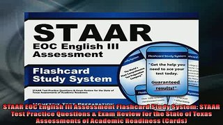 EBOOK ONLINE  STAAR EOC English III Assessment Flashcard Study System STAAR Test Practice Questions  READ ONLINE
