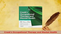 Read  Creeks Occupational Therapy and Mental Health Ebook Free