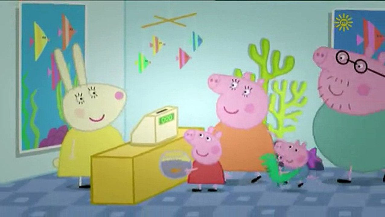 Peppa Pig. The Aquarium. Mummy Pig and Daddy Pig and George Pig