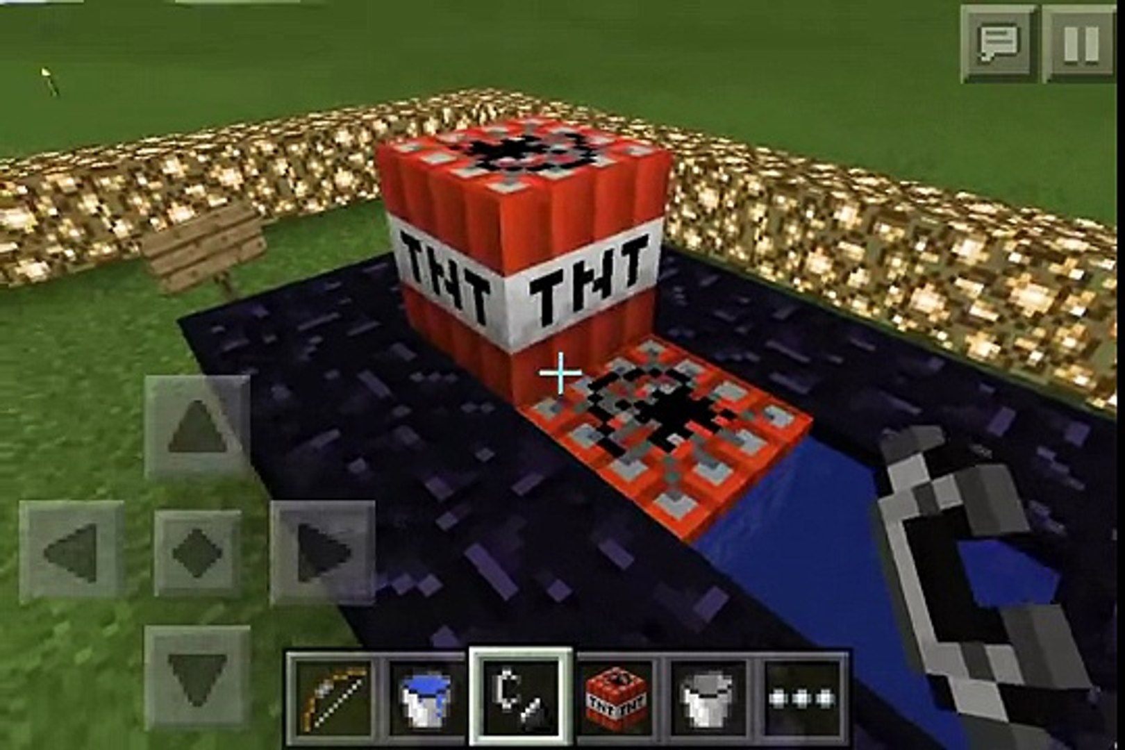 How to make a TNT Cannon  Minecraft PE