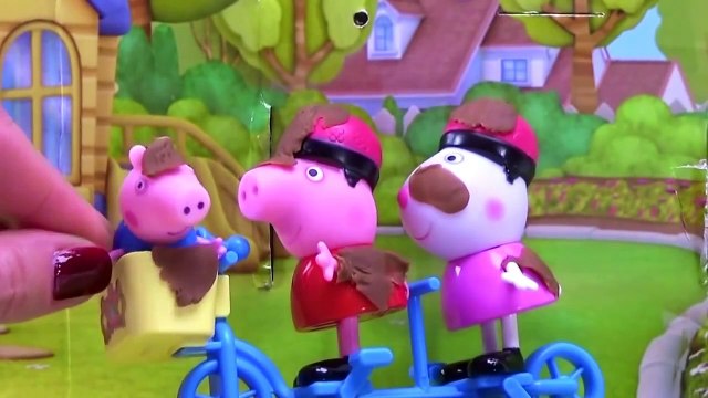 Peppa Pig Muddy puddles bathtime with bath paint toys