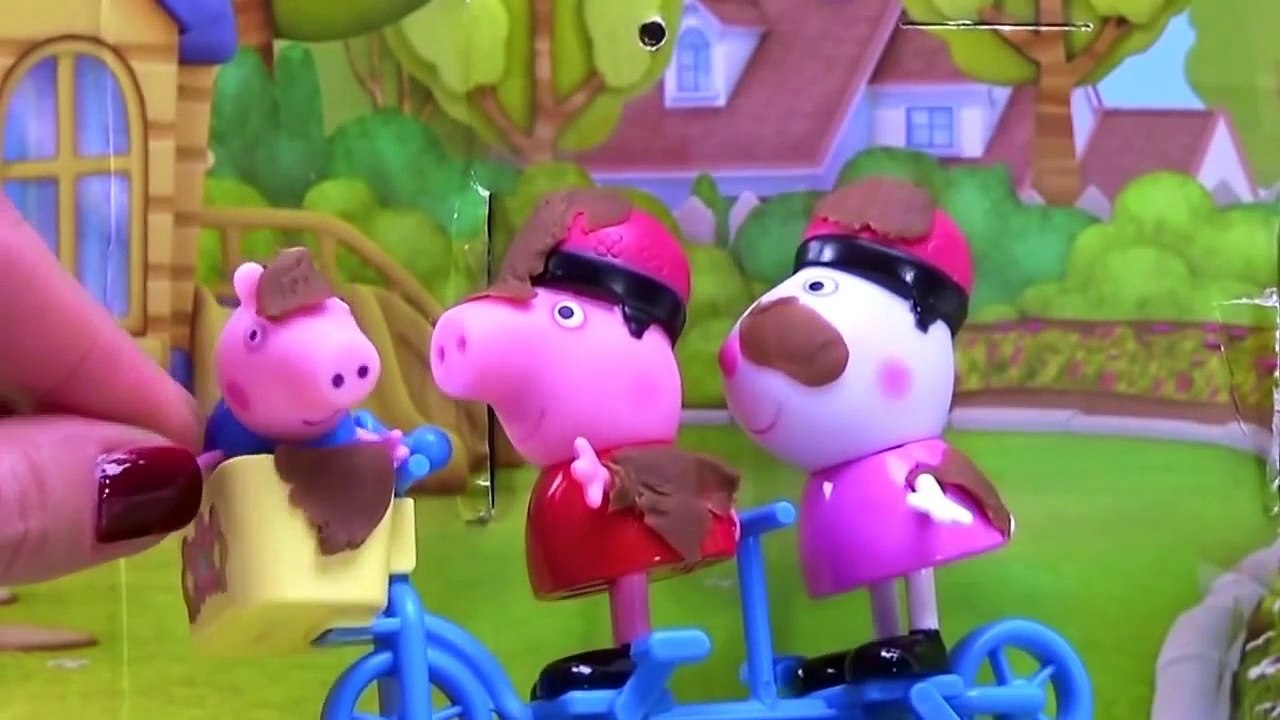 Peppa Pig Muddy puddles bathtime with bath paint toys