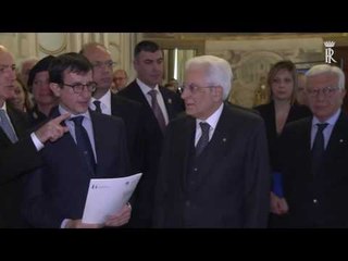 Roma - Mattarella all’inaugurazione della Mostra fotografica di Massimo Sestini (19.05.16)