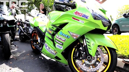 Kawasaki H2 Street Races 1200HP Supra - R1M and Turbo zx-14r bonus footage!