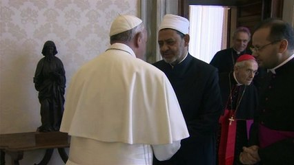 Histórica reunión entre Papa y gran imán Ahmed al Tayeb